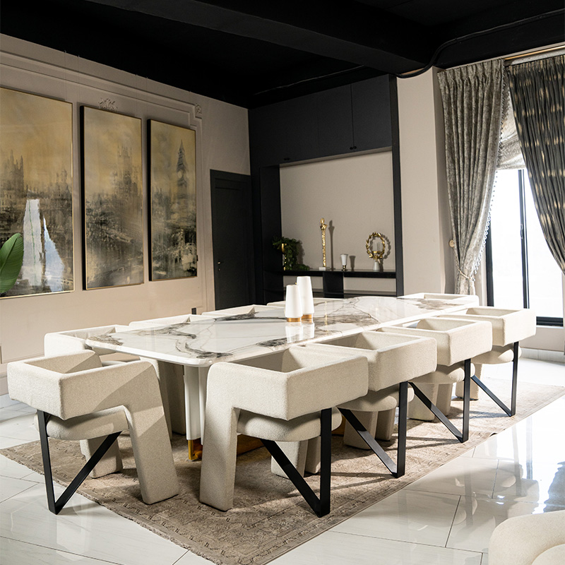 White Modern Dining - Image 6