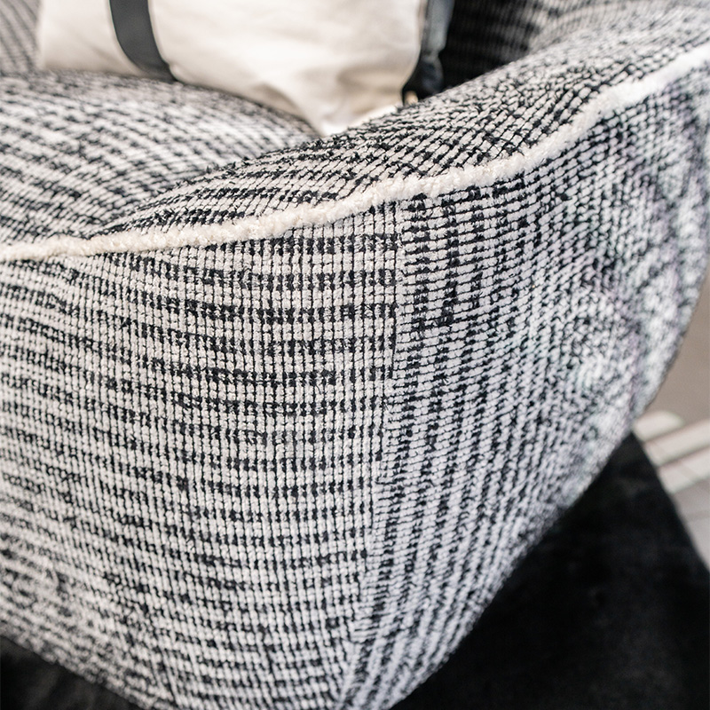 Single Black and White Sofa - Image 7