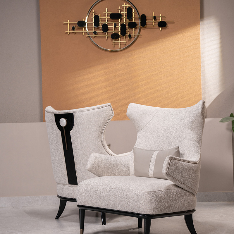 Two Seater White Sofa Setting - Image 9