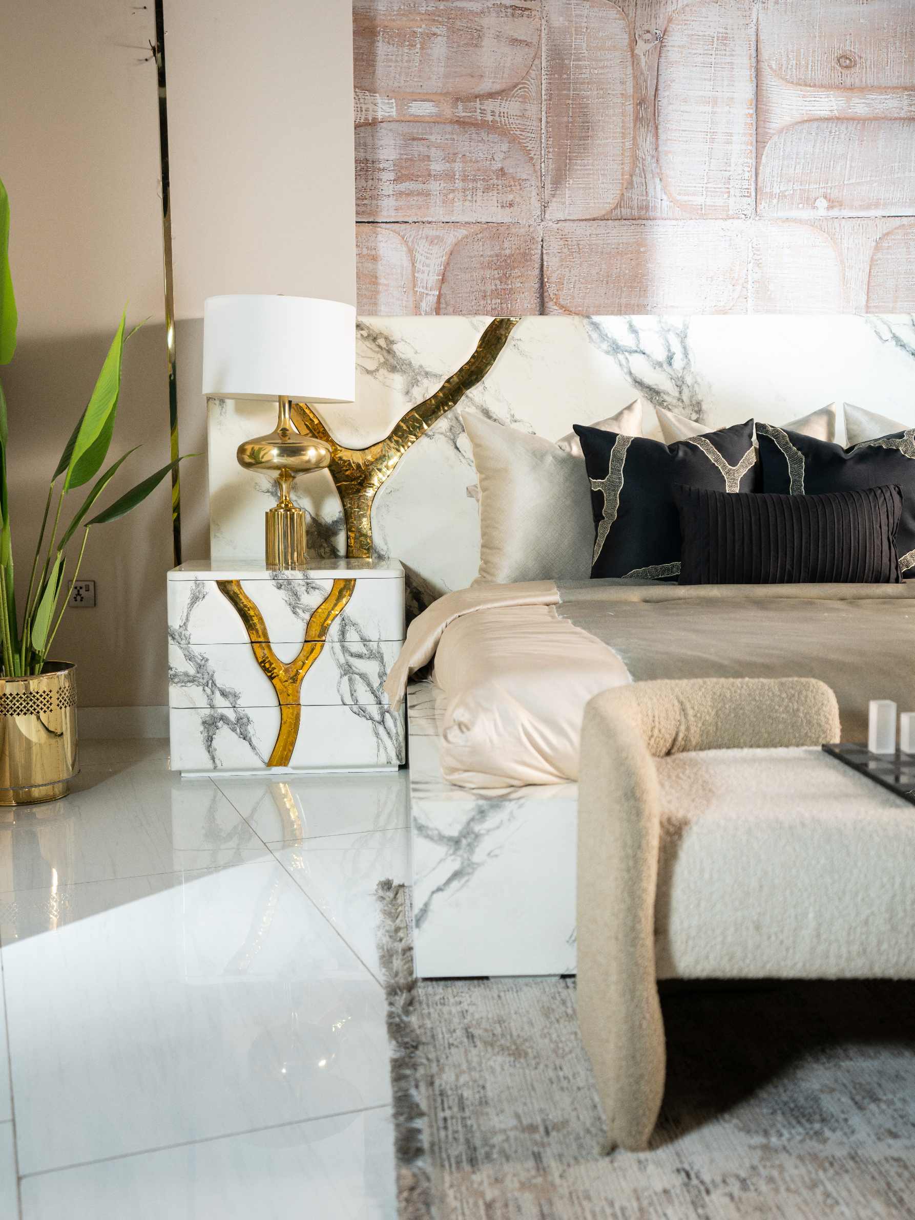Modern White Bed - Image 2