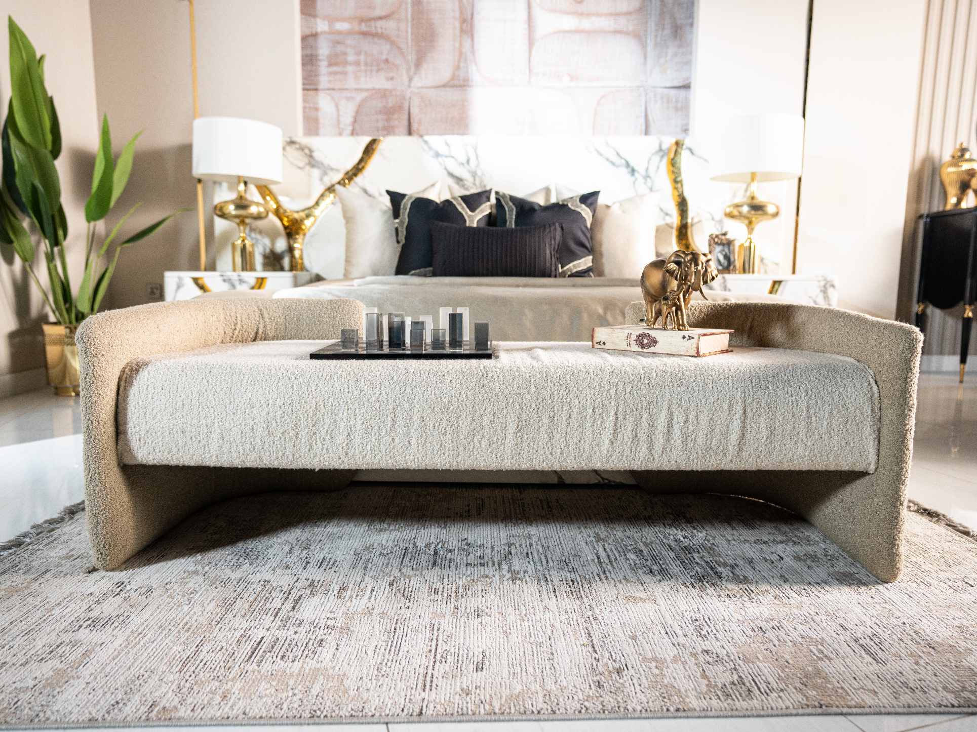 Modern White Bed - Image 5
